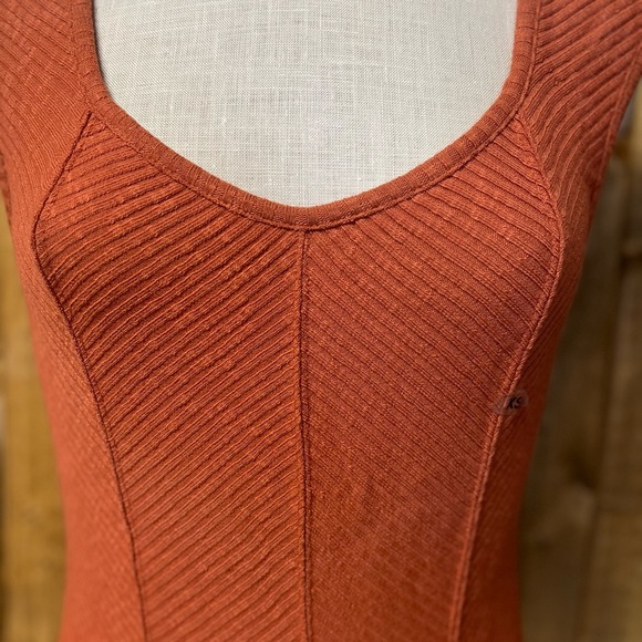 NWT Maurices Small XS Orange Corset Style Tank Top - Picture 4 of 9